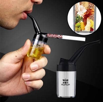AquaFlow Mini Water Smoking Filter - Mini Water Filter for Smokers - Pipe Huqqa Shape