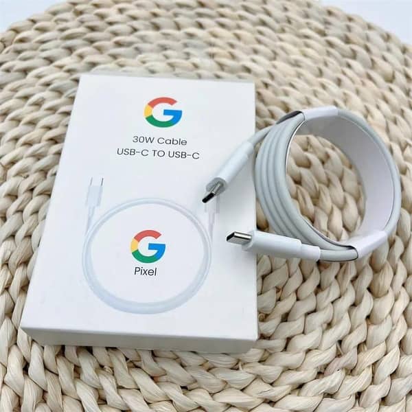 Original Google Pixel 30W USB-C to USB-C Cable | Fast Charging Data Sync Wire Cord | Compatible with Pixel Ph