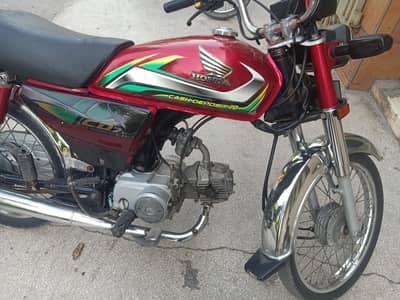honda CD 70 Model 2022 New Condition Home use